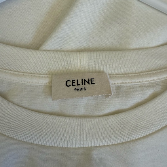 NWT Authentic CELINE Loose T-SHIRT in Cotton Jersey - Picture 4 of 6